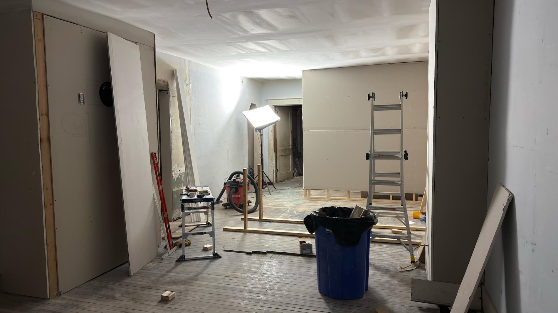 shop under construction
